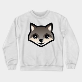 Gray Wolf Pup Crewneck Sweatshirt